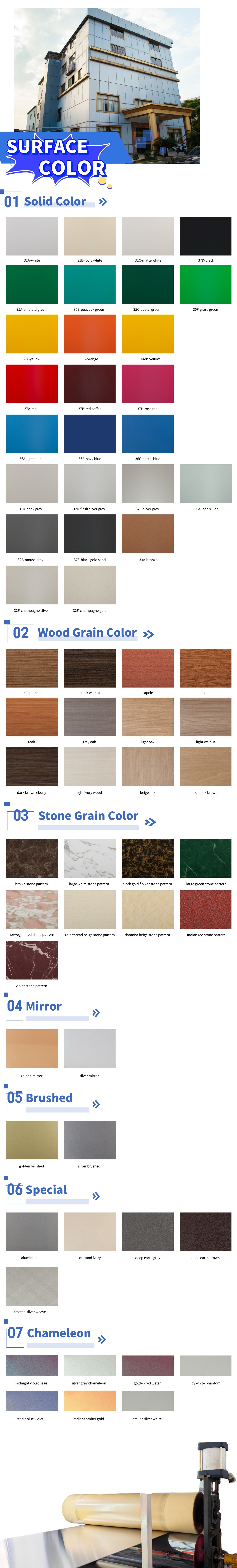High Gloss PE Aluminum Composite Panel 0.12mm Aluminum 2.0mm Thickness for Office Partitions