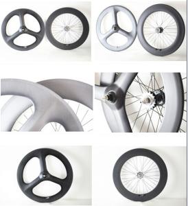 China china factory directly sell track bicycle fixed gear clincher wheelsets 3-spoke&amp;88mm wheel wholesale