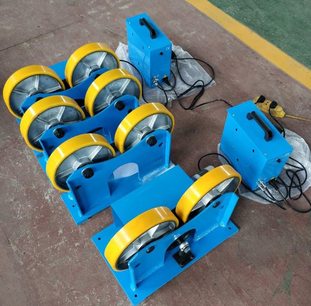 Steel Wheel Welding Rotator Self Adjustable Turning Rolls 1000mm 0.35kw
