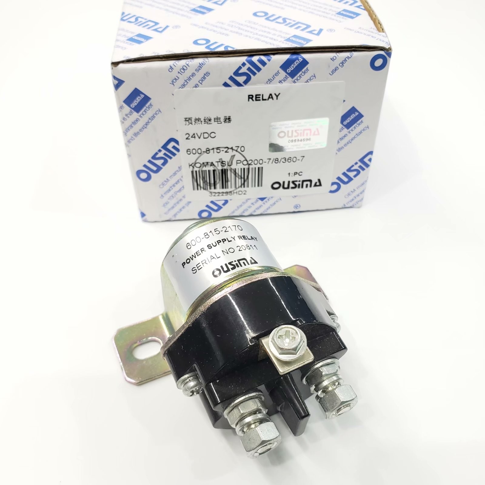OUSIMA 6008152170 Starter Relay 600-815-2170 For Excavator Parts PC200-7 PC200-8 PC360-7