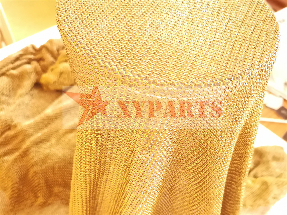 Weld Decorative Metal Mesh Curtain For Screens Room Dividers