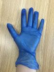 Blue Color Disposable Food Contact Gloves / Restaurant Disposable Food Safe