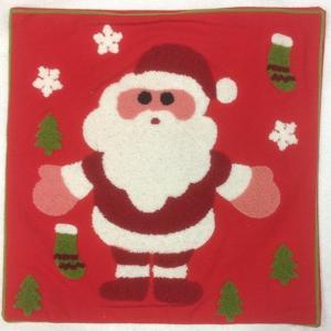 China Embroidery cushion cover with Santa Clause design. wholesale