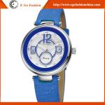KM28 Blue Orange Pink Lady Watch PU Leather Original KIMIO Woman Watches Gift