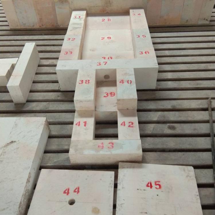 AZS Refractory Brick for Glass Bottles Making Furnace Customized Size from Manufacture