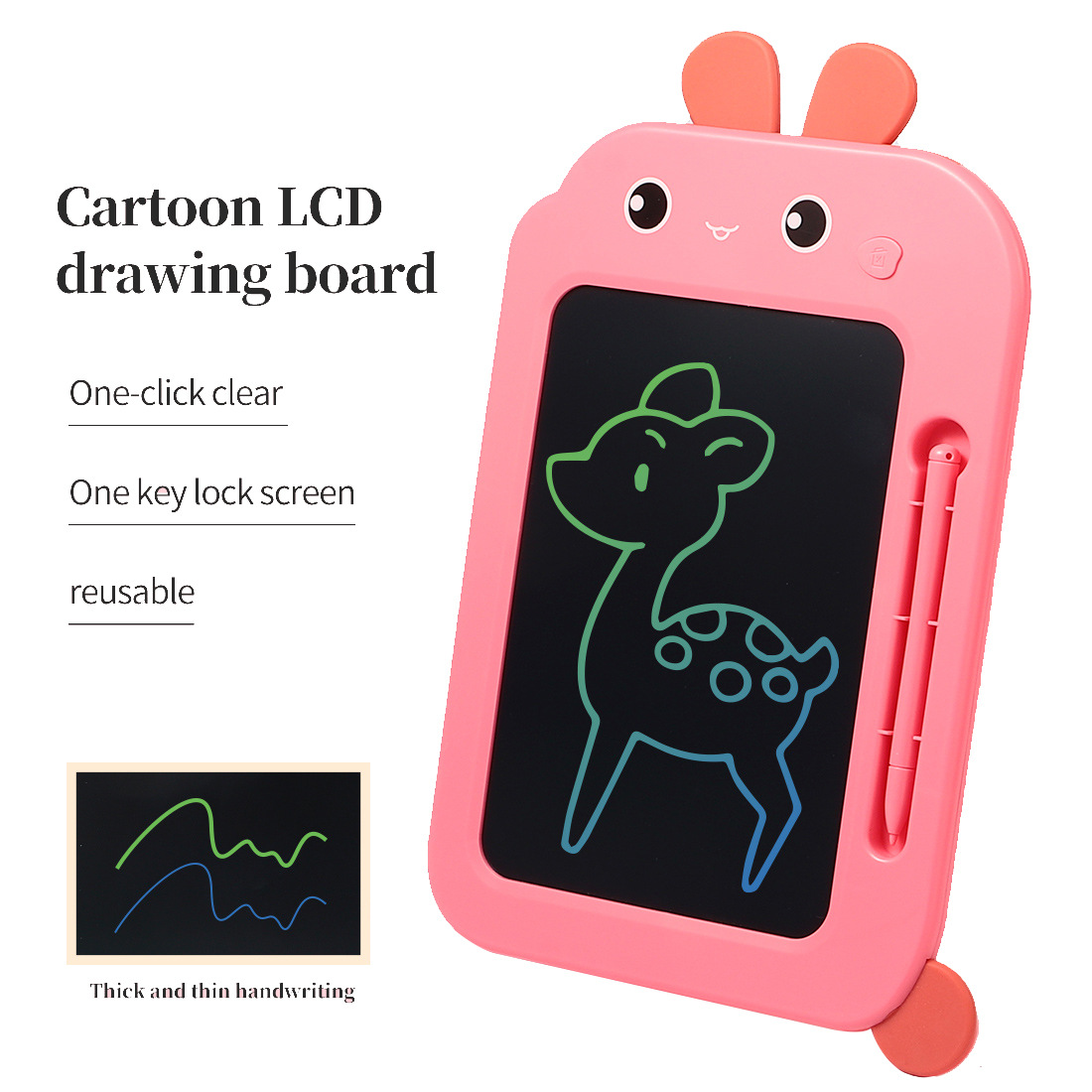 Colorful Electronic Board for Kids Learning 2 to 4 Years Age Range Travel Doodle Toys