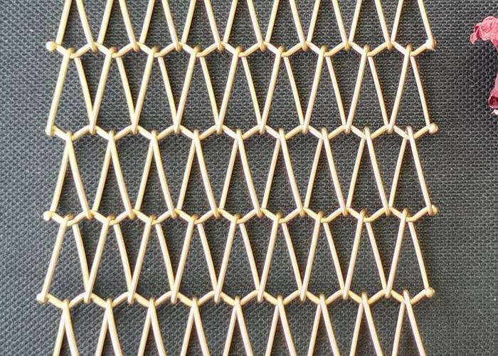 Aluminum Flexible Aperture Strength Corrosion Resistant Decorative Wire Mesh