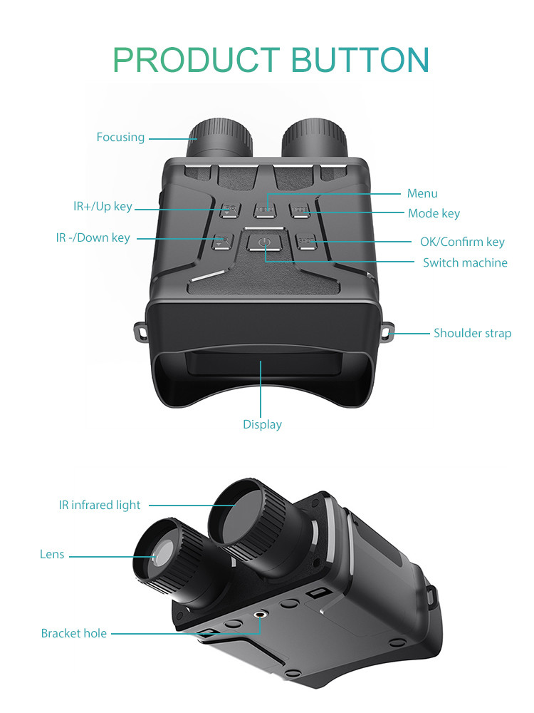 5X Zoom Real Night Vision Binoculars Hunting Digital Camera