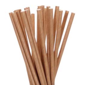 China Washable Reusable Kraft Paper Straws Smooth Cutting Thick Paper Straws wholesale