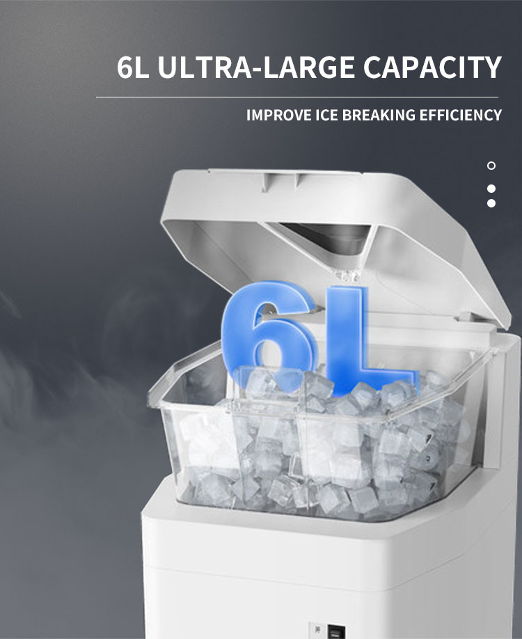 15l Cube Ice Shaver Machine 320rpm Electric Ice Crusher Machine 6Kg/Min