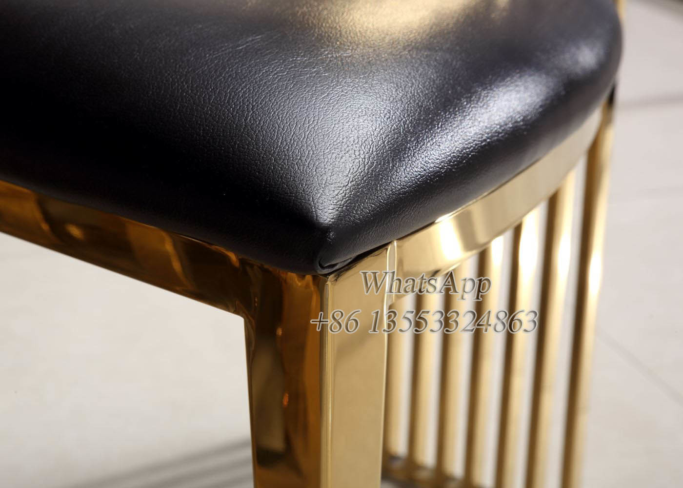 Brushed Stainless Steel Dining Chair for Wedding Party (YS-19)