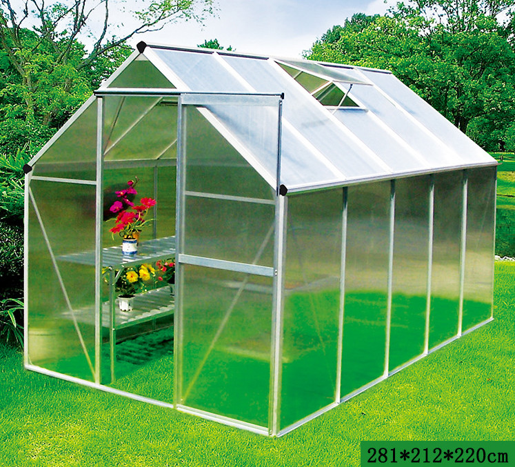 400x300x243CM Big Polycarbonate Board Greenhouse， Easily to install without special tools，Light and fast
