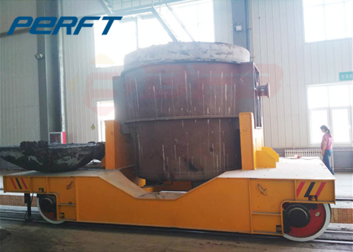 Hydraulic Lifting and Explosion-Roof Molten Steel Ladle Rail Transfer Cart for Iron and Steel Plant