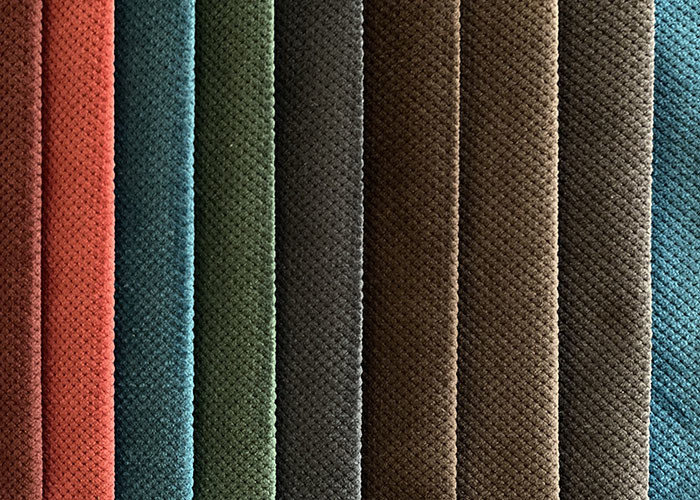 280cm Eco Friendly Upholstery Fabric , Blue 100 Recycled Polyester Fabric