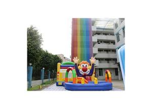 China Commercial Grade Smiling Clown Inflatable Amusement Park For Children wholesale