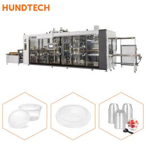 China 4 Pillar Hydraulic Plastic Pot Thermoforming Machine Biodegradation wholesale