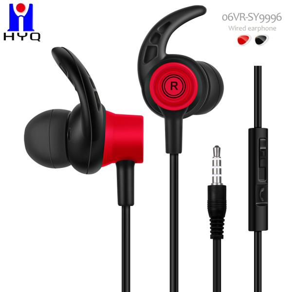 3.5mm Jack In Ear Earbuds With Microphone Wired Stereo Earphones For Smartphones