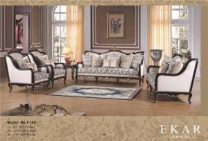 China Velvet Chesterfield Wood Living Room Upholstery Fabric Sofa wholesale