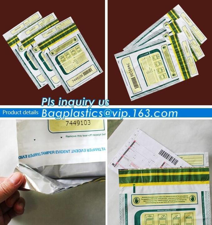security deposit bags bank deposit bags cash deposit bags, general bank plastic deposit bags supply, Coin and Bank Note