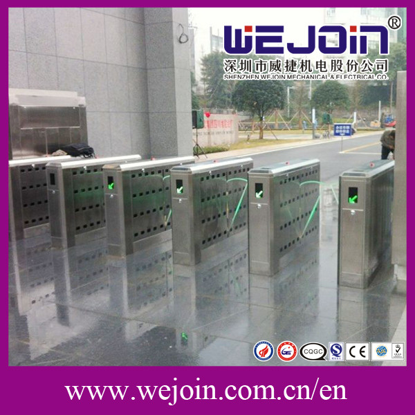 Subway 304 Stainless Steel DC 12V Flap Barrier Gate Turnstile With Rfid Card