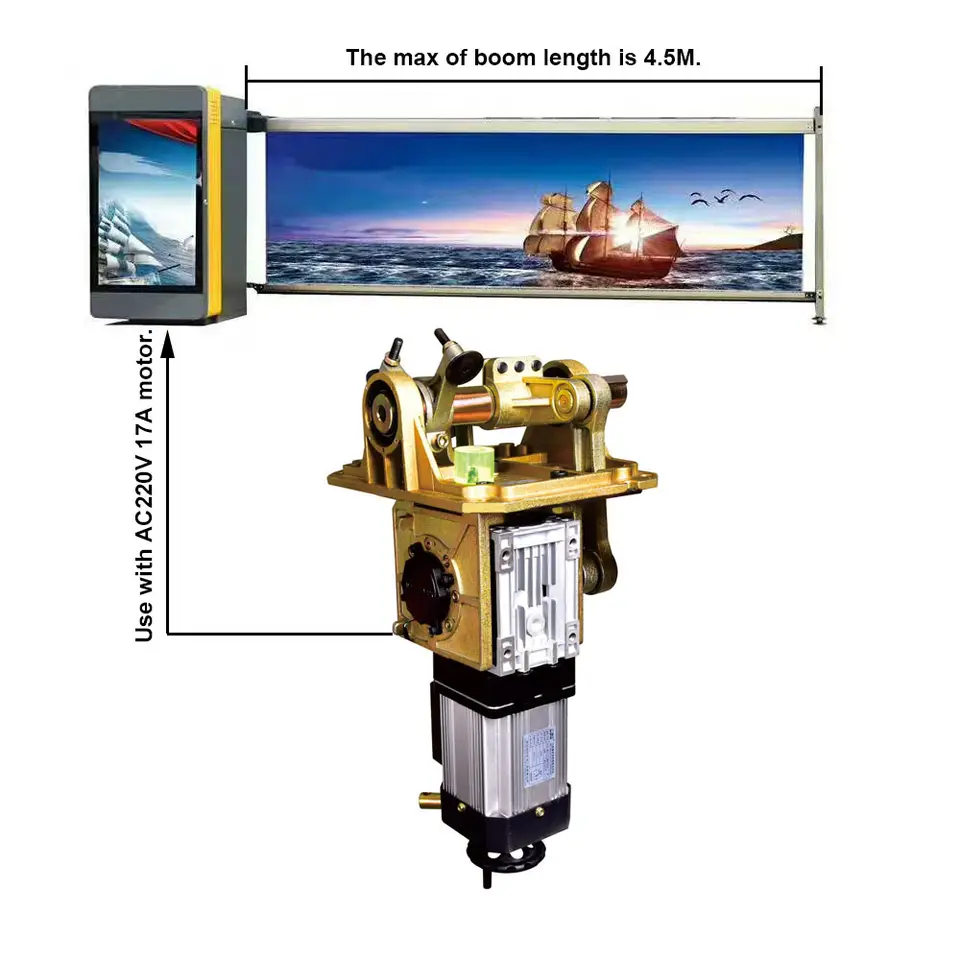 AC220v Electric Toll Barrier Gate With Frequency 50/60Hz