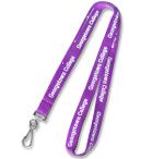 Polyester Double Bulldog Clip Lanyards Promotional Customised Lanyard Card