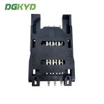 SIM Card Holder 6P All Plastic Flip Top Telephone Card Holder DGKYDSIM26H6A6A2Y3