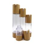 eco friendly cosmetic containers 15g 30g 50g cosmetic jar 100ml bamboo spray