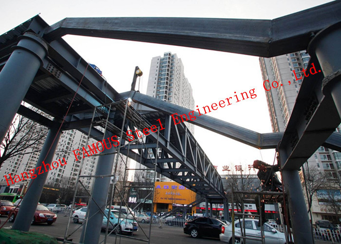 Modern Prefabricated Pedestrian Bridges , Modular Bailey Temporary Footbridge Overpass Road