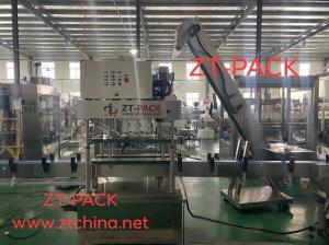 China 2.4kw Cap Tightening Machine Stainless Steel 5000bph 0.5mpa Lid Press Machine wholesale