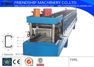 China Cold / Hot Steel C Purlin Roll Forming Machine By Chain Transmission wholesale