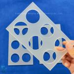 Customized High Precision Square Quartz Plate Frosted Glass Punch Sheet