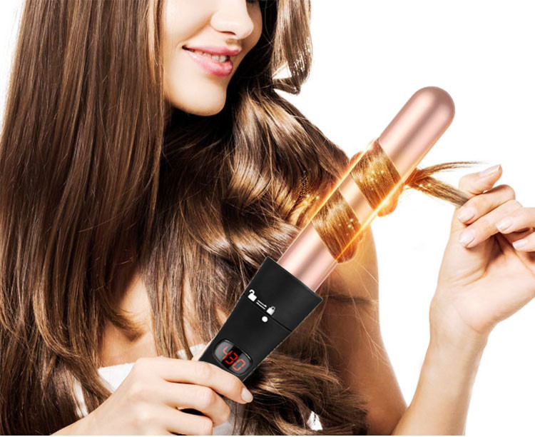 PTC Heater Titanium Interchangeable Curling Iron Set Adjustable Temperature