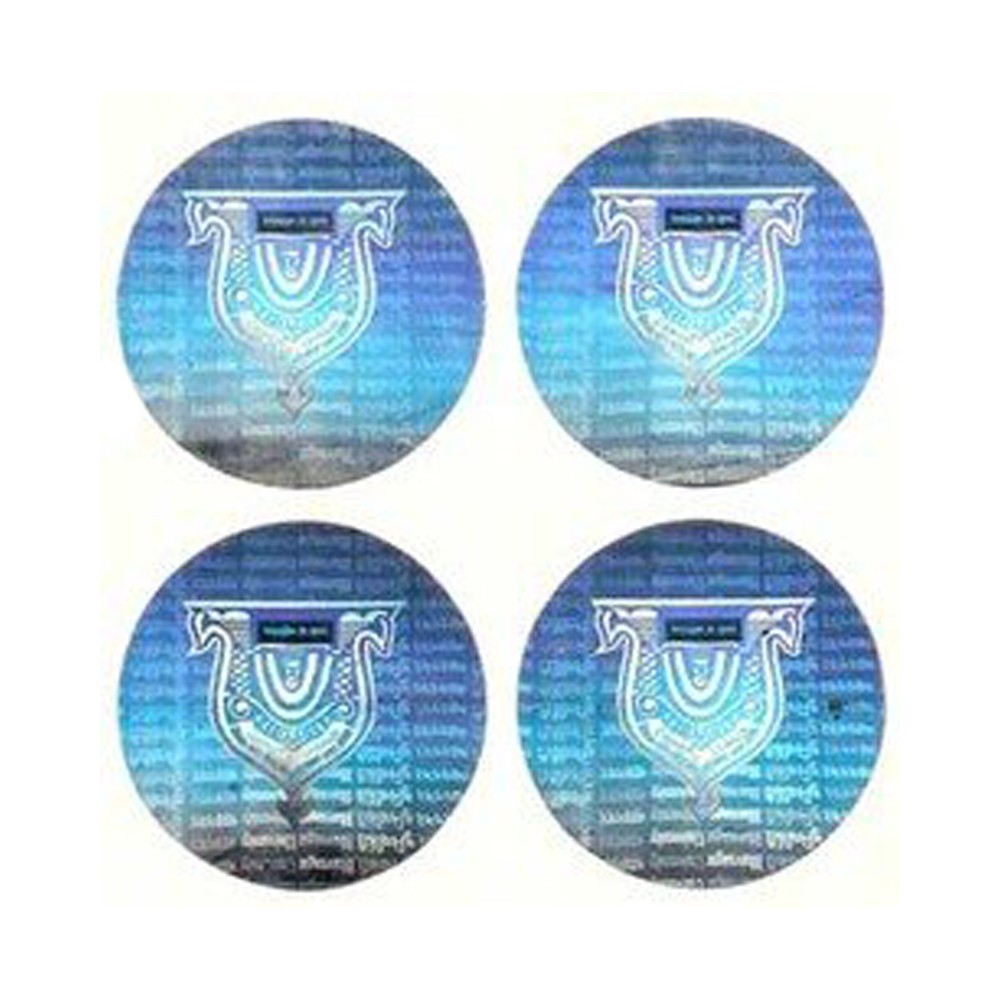 ISO9001 2008 CMYK Color Silver Hologram Sticker , Custom Security Hologram Stickers
