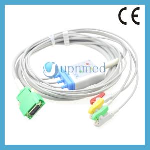 China OPV-1500 Nihon Kohden 20pin ECG cable with 3 lead wires wholesale