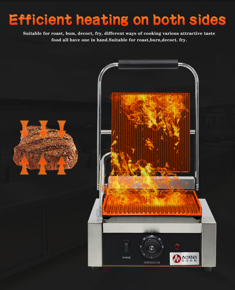 Upgrade Your Cooking Experience with this Stainless Steel Electric Contact Grill