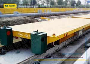 China Electric Conductor Rail Powered Q235 Die Transfer Cart Platform Track wholesale