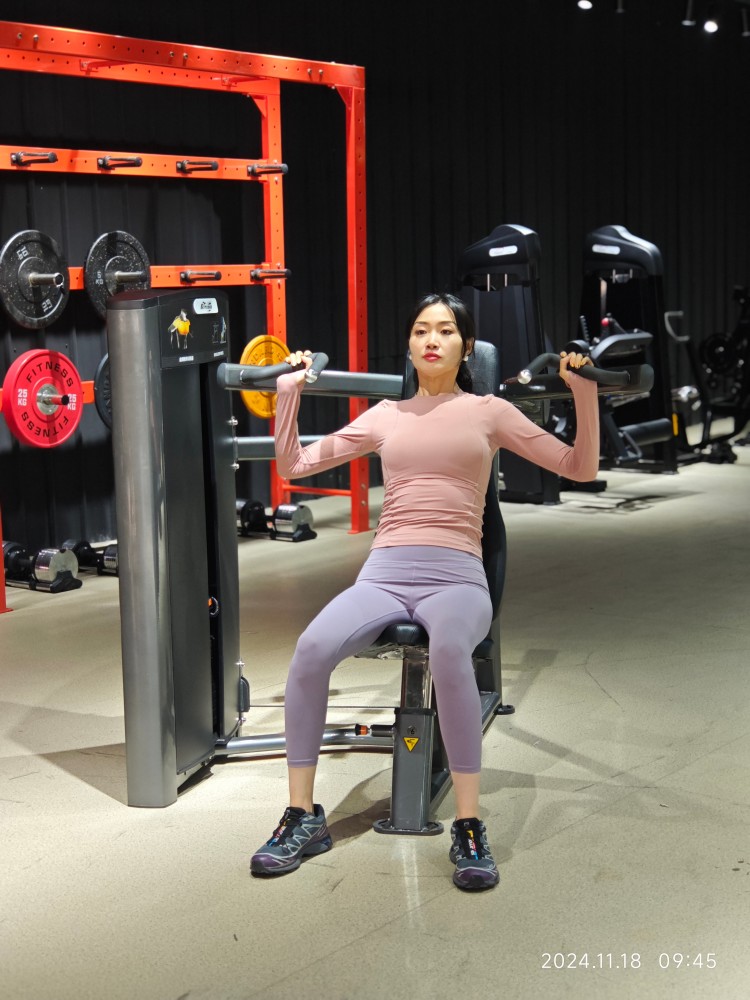Body Building Steel Gym Shoulder Press Machine Targeted Shoulder Strength Training