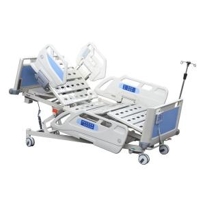 China Height Adjustment Electric Hospital Bed 5 Function Electric ICU Bed wholesale