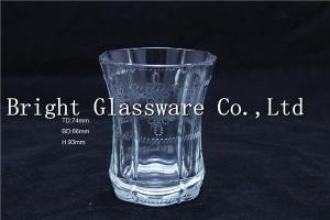 China attracted clear glass candle holder use in home and hotel wholesale