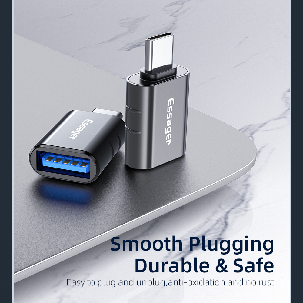 USB2.0 TO Type C Laptop Adapter Support 3A Fast Charging Data Transmission Type C Adapter