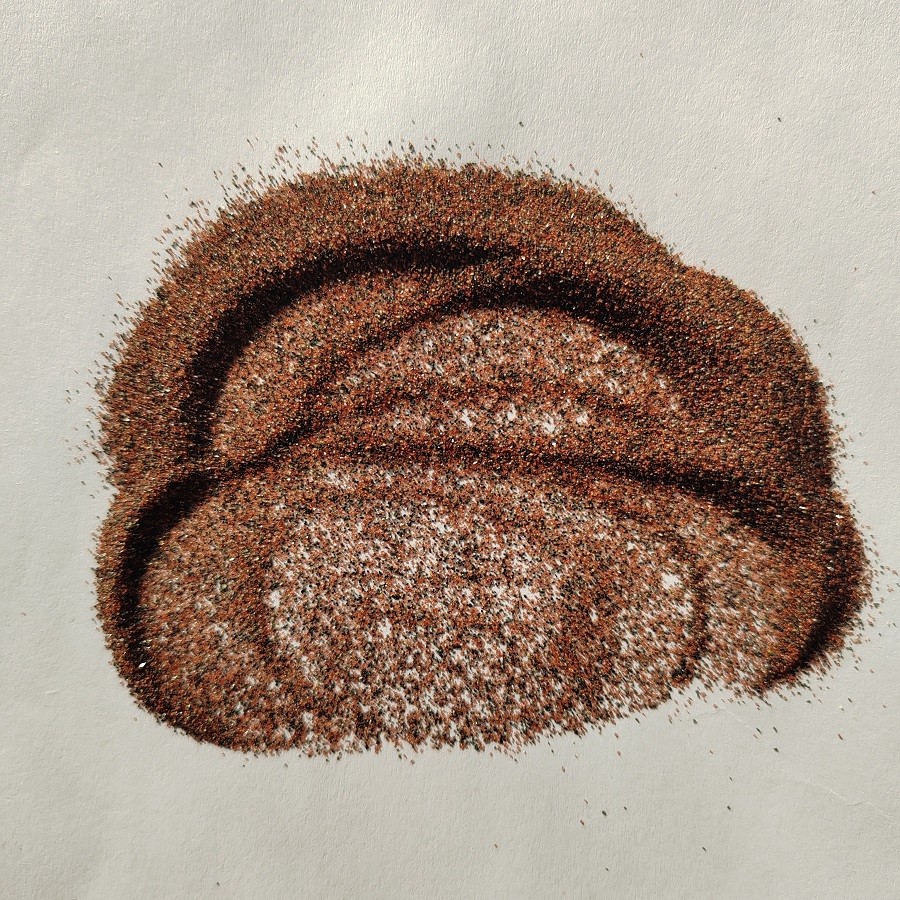 CNC waterjet cutting Abrasive medium Garnet sand mesh 80