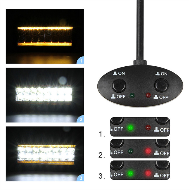 3m LED Light Bar Automobile Wire Harness 12V 300W For Switch Relay Kit