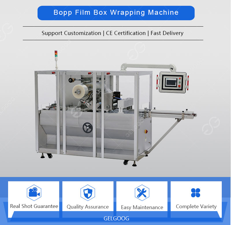tea box cellophane wrapping machine