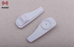 China White Garment Security Tag , Shop Magnetic Tags 84 * 30 * 19 Millimeter wholesale