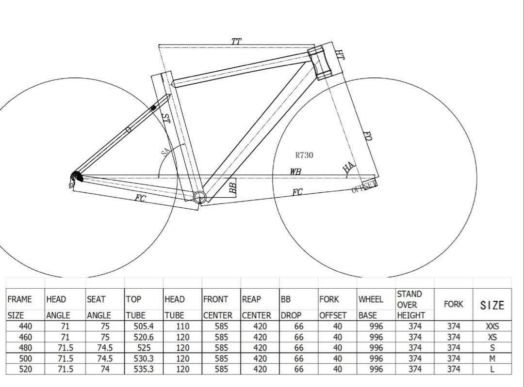 700C Thru Axle Alloy Gravel Bike Frameset Red With Disc Brake