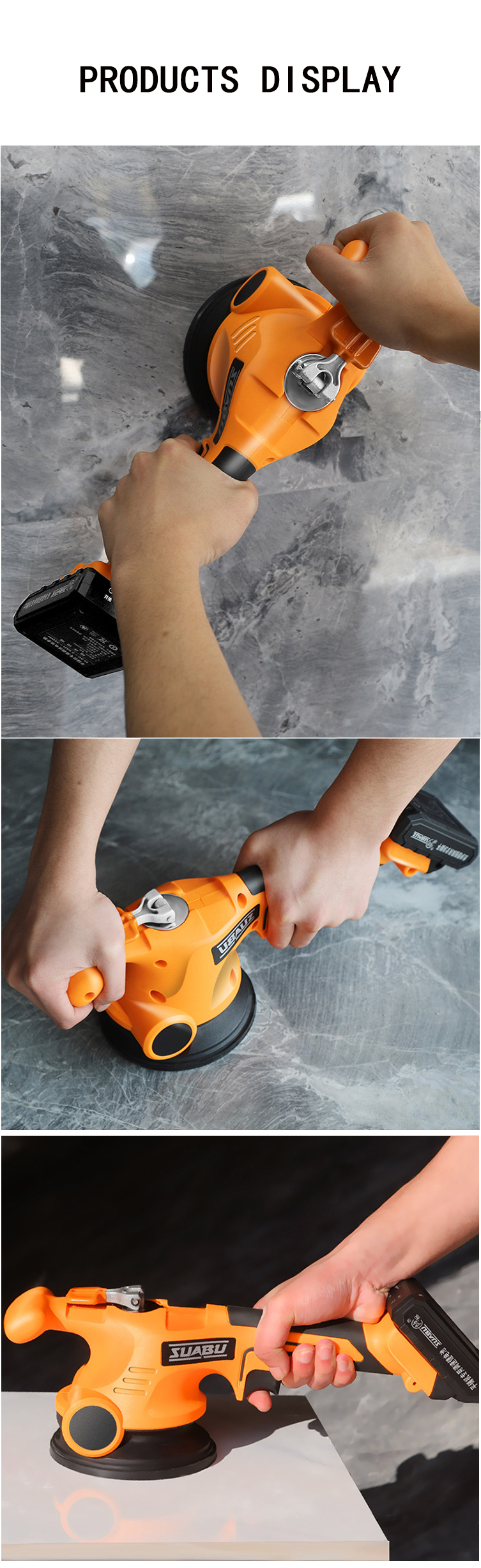 16.8V Tile Machine Vibrator High-power Paving brick Wall Tiles Automatic Paving Tools