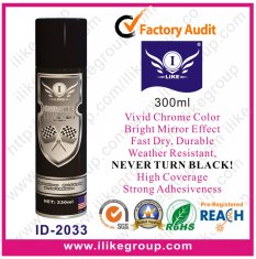 Chrome Fast Drying Aerosol Spray Paints , Car Metal Electroplating Effect