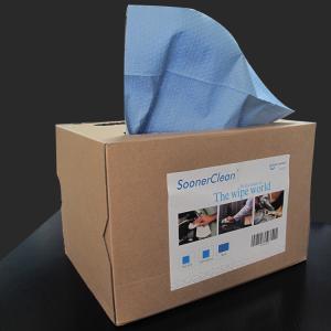 China Woodpulp Pp Blue Embossed Nonwoven Cleaning Wipes High Gram Heavy Industrial wholesale