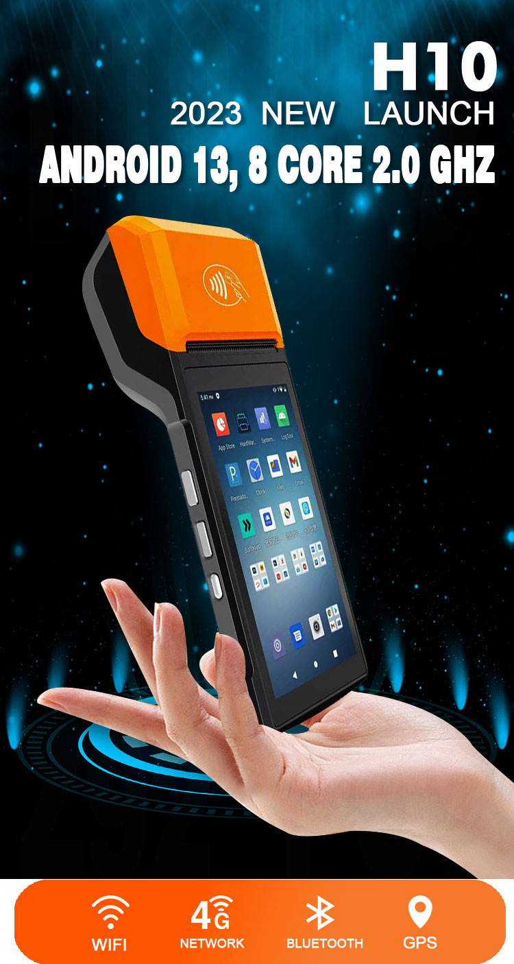 Customized 5.5 Inch Mobile Android Payment Terminal User Friendly With NFC